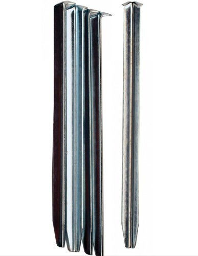 Vango Alloy Channel Peg Tent Pegs 16cm X 1mm Set of 5 Pieces Silver