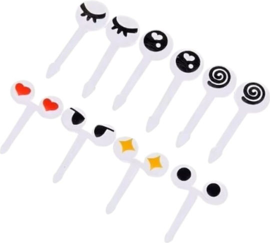Queen Mother Forks Party White 10pcs