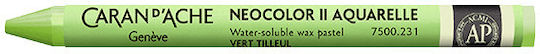 Caran D’ache Κραιγιον Κερινο Ακουαρελας Neocolor Ii Lime Πρασινο 10 Τεμαχια