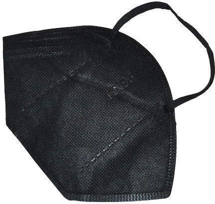 Protective Mask FFP2 Particle Filtering Half NR Black 10 Pieces