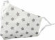 Protective Reusable Mask White Large Grey Stars OEM
