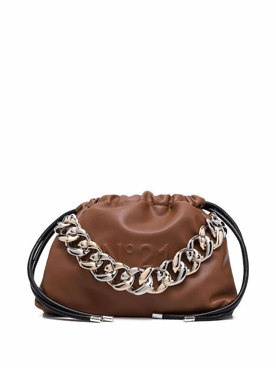 Nº21 Eva Crossbody Clutch Brown Bag