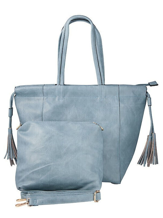 Shoulder Bag Set Necessaire 19326 Light Blue