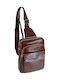 Rucsac Crossbody Din Piele Ac 8699 Maro