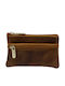 Key Holder Genuine Leather Exceptional Quality Greek Made Tabac Brown