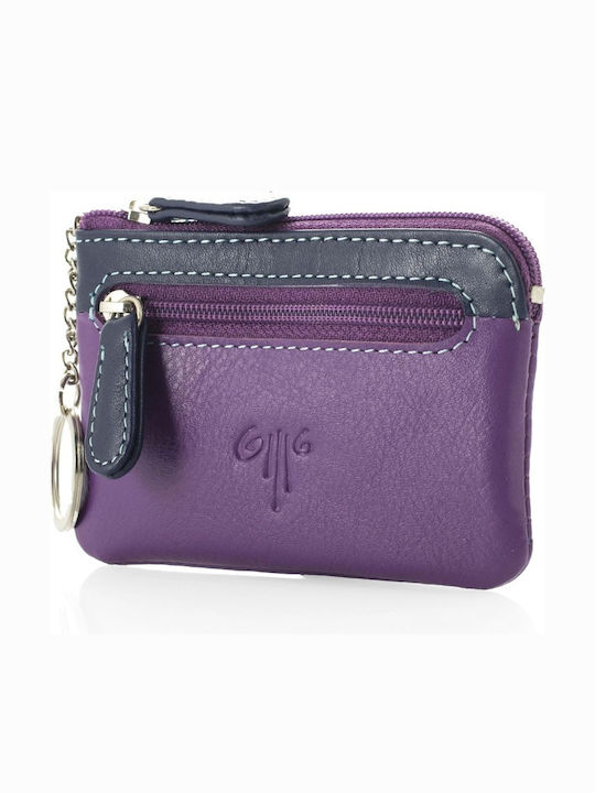 Leather Wallet-Key Holder Kion 701-20m Purple