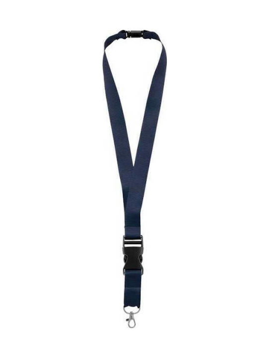Yogi 02005 Stoff Nackenkordel 2,5cm Kunststoffschnalle & Metallhaken Marineblau