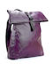 Pera Backpack Waterproof Backpack Shoulder Bag Colour Purple Pera Vegan Backpack Purple