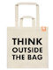 Goodbag Travel Sacosa de Cumparaturi Think Nature Cu Buzunar Interior Mare