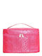 Toiletry Bag Makeup Cosmetics Fuchsia Logo Zipper Inner Pockets 18.5x12x11 Tatu Moyo