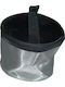 Travel Toiletry Bag for Cosmetics & Shaving 16.5x13cm Mesh Silver
