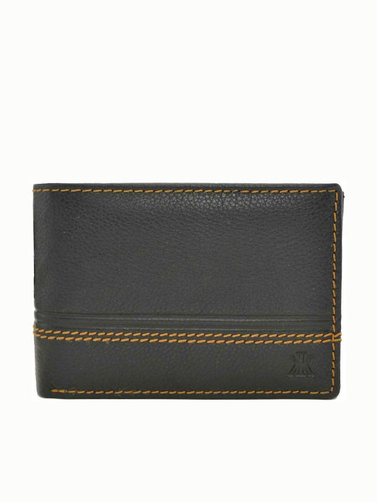 Herrenbrieftasche Aus Leder Schwarz Kappa K-1644a