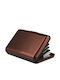 V-store Metal Security Wallet Credit Cards Skimming Protection Dark Brown