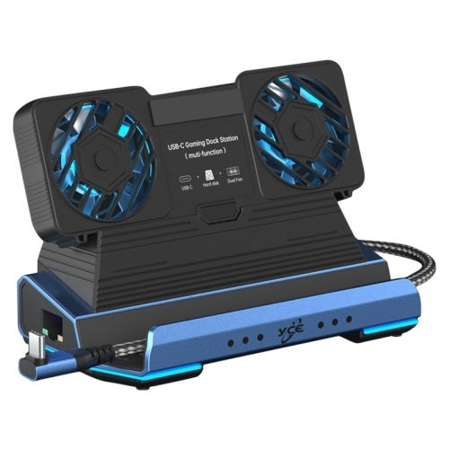 USB-C Spielverbindungspunkt Yce-v279a 9 Abnehmbarer Blau-Schwarz Lüfter
