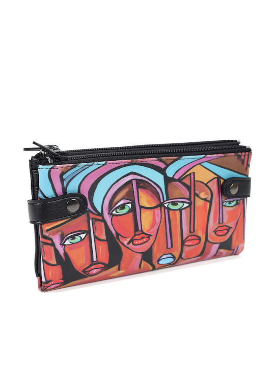 Πορτοφολι Μεγαλο Θηκη Κινητο Σχειδια Pera Vegan Wallets S.wallet Faces