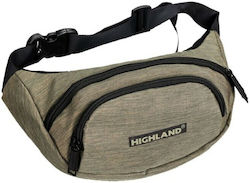 Hl3208 Highland Gürteltaschen Herren Polyester Dunkelgrünes