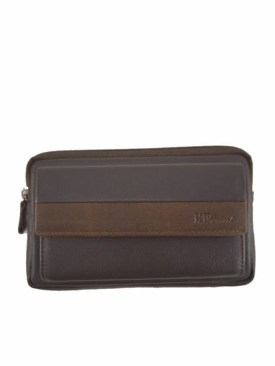 Δερμάτινο Τσαντάκι Ζώνης Marta Ponti B123303 Dark Brown Καφε