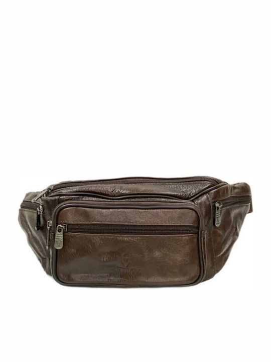 Men's Bum Bag Genuine Leather Excellent Quality Brown