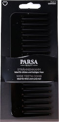 Parsa Black Comb With Wide Teeth 163mm Parsa Black Comb With Wide Teeth 163mm