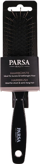 Parsa Hair Brush Unicolor Long Metallic Pins Black