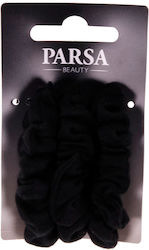 Parsa Medium Black Hair Scrunchies 3 Pieces