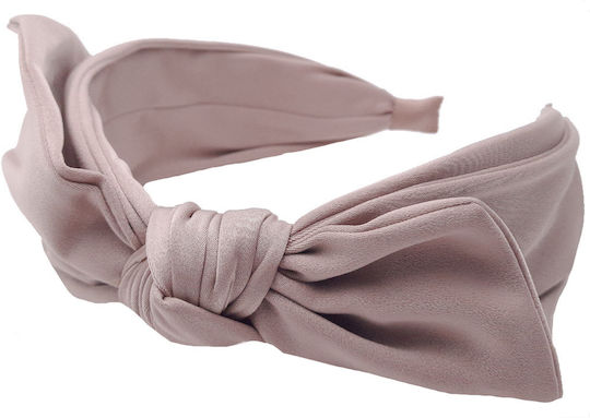 Satin Headband Excellent Quality Hair Tie Bow Sand