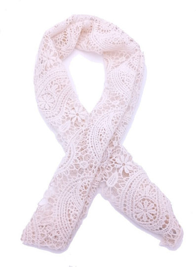 Hair Headband Lace Wire Cream Color