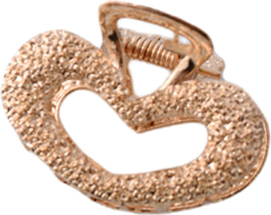 Clamps Heart Shape Metal Length 4 cm Silver