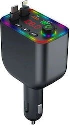 Andowl FM Transmitter Αυτοκινήτου Qc98 Bluetooth με Bluetooth / Type-C Andowl FM Transmitter Αυτοκινήτου Qc98 Bluetooth με Bluetooth / Type-C