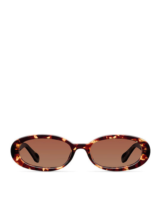 Meller Kai Unisex Sunglasses with Brown Frame a...