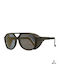 Ghetto Unisex Sunglasses with Green Frame and Green Mirror Lens