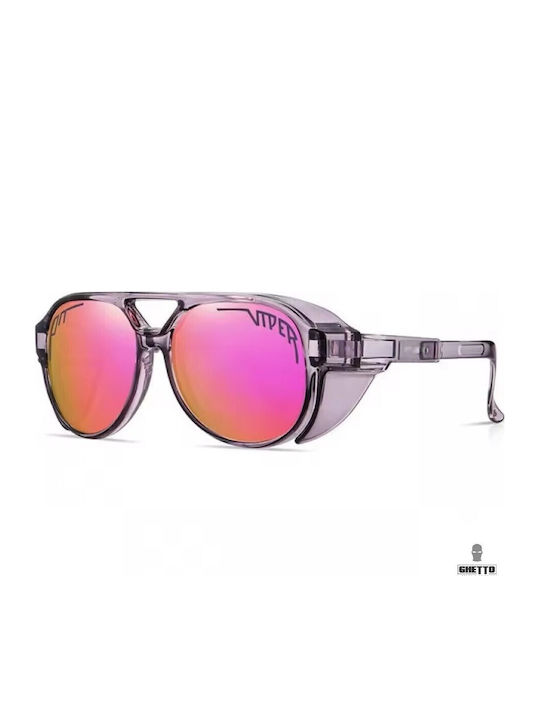 Ghetto Sunglasses Purple with Frame & Purple Lens
