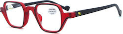 Cammello 23012 Ochelari De Citit +3.50 Negru Roșu
