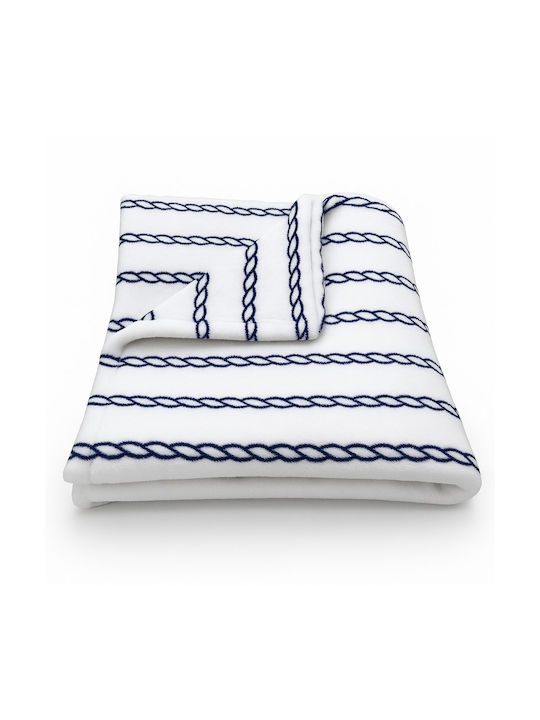 Carbotex Κουβέρτα Fleece White 200x150εκ.