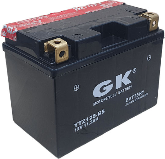 GK Motorradbatterie YTZ12-S mit Kapazität 11.2Ah