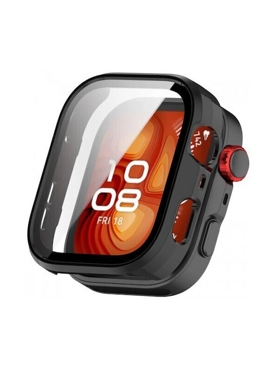 Full Cover Пластмасов Калъф в Черен цвят за Huawei Watch Fit 4 Pro