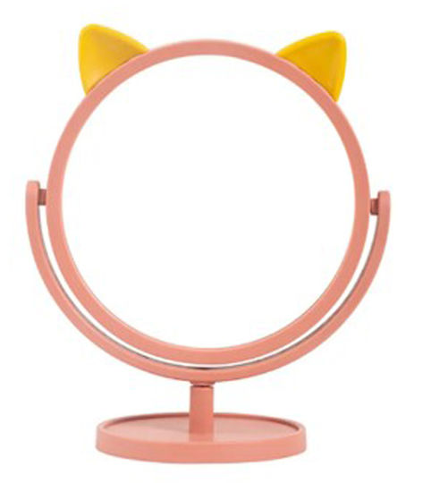 Makeup Mirror Design Pink Cat 17x17.5cm Home
