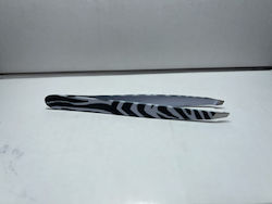 Eyebrow Tweezer Zebra Stainless Steel