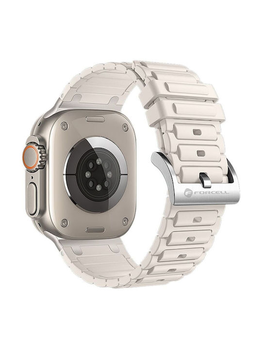 Forcell Armband Weiß (Apple Watch 42/44/45/49 mm, Forcell) Forcell Armband Weiß (Apple Watch 42/44/45/49 mm, Forcell)