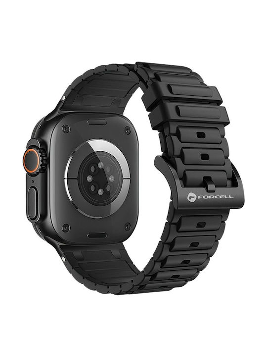 Forcell Armband Schwarz (Apple Watch 42/44/45/49 mm, Forcell) Forcell Armband Schwarz (Apple Watch 42/44/45/49 mm, Forcell)