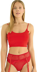 Damentasche Strumpfbänder String Vanilya Secret Ashley Rotes