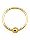Precious Nose Hoop Earring Gold 9K G9-hob10