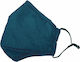 Classic C Mask Fabric Reusable Protective Mask Adjustable Ear Strap 1 Piece Dark Blue