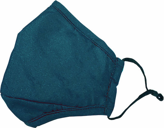 Classic C Mask Fabric Reusable Protective Mask Adjustable Ear Strap 1 Piece Dark Blue