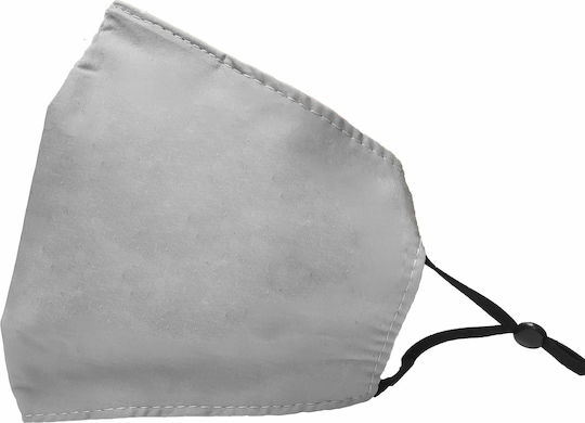 Classic C Mask Υφασμάτινη Ρυθμιζόμενη Μάσκα Πολλαπλών Χρήσεων 1 Τεμάχιο Γκρι