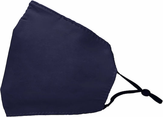 Classic C Mask Υφασμάτινη Ρυθμιζόμενη Μάσκα Πολλαπλών Χρήσεων 1 Τεμάχιο Σκούρο Μπλε