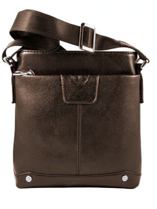 V-store Shoulder Crossbody Bag Dark Brown Synth...
