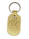 Leather Gold Keychain Volkswagen 6186-k