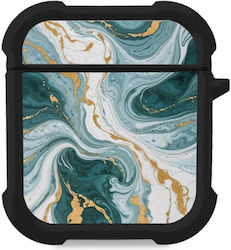 Калъф Силиконов Marble Series AirPods 1/2 Зелен 01