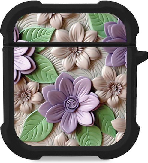 Silicone Case Sonique 3D Flower Series AirPods 1/2 Purple
